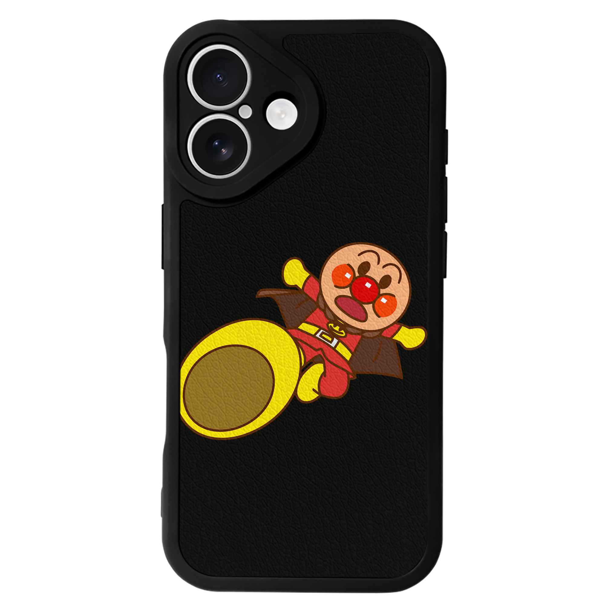 （画像用） アンパンマン Anpanman 【iPhone 16シリーズ対応】シリコンスマホケース（レザー調） 材質：シリコン